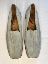 Gabor Sport Womens Suede Loafers UK 5.5 EU 38.5 Grey Slip On Comfort Shoes