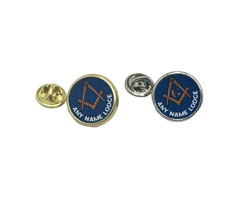 Personalised masonic lapel pin - personalised,