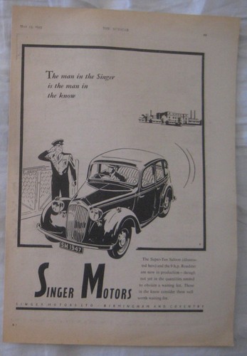 1947 singer motors original - motors,