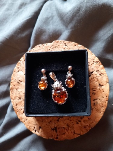 Set amber hedgehog - a,