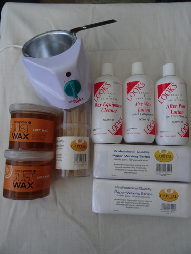 Leg waxing kit wax - wax,, papers