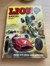 Lion Annual 1967 Hardback, Fleetway Publications, British Vintage Comics