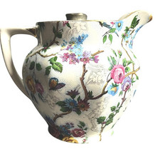 ROYAL TUDOR Floral Bird Chintz Royal Tudor Pitcher Barker Bros England VINTAGE