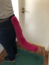 Pink Fursuit Tail, Animal Costume Tail, Feline Tail, Cat Tail (183)