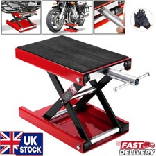 500KG Motorbike Motorcycle Table Bench Workshop Scissor Lift Jack Stand Paddock`