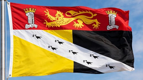 Norfolk with crest 5x3 feet - norfolk,