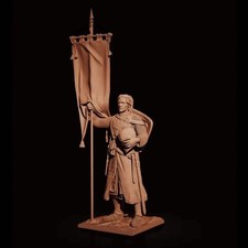 1/24 Resin Model Kit European Medieval Knight Crusader Unpainted