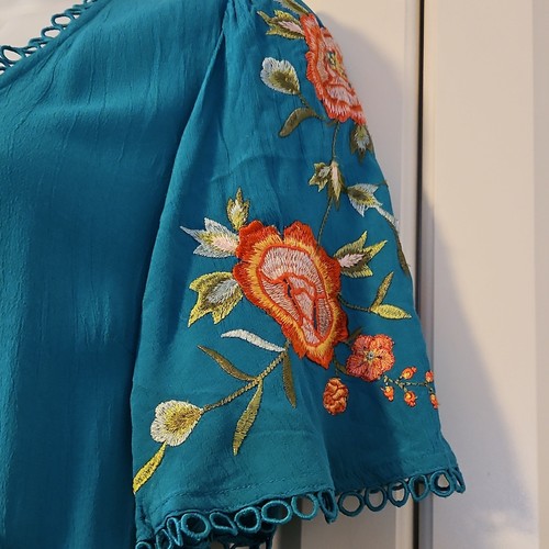 Monsoon mya teal floral - mya,