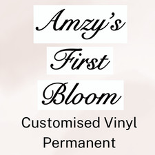 Baby First Bloom Vinyl Name