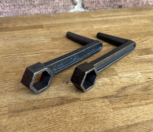 Vintage pair cast iron - vintage, bed