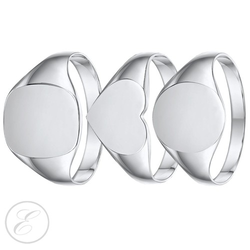 Sterling silver signet ring - sterling,