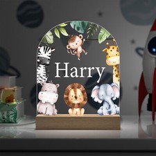 Personalised BOYS LED Night Light Table Lamp Boy Bedroom Christmas Gift ANY NAME
