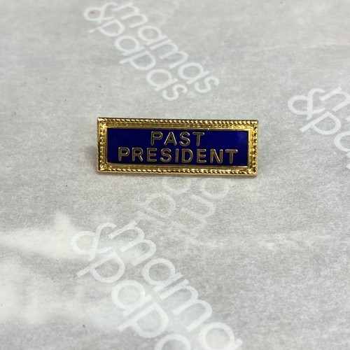 Past president badge blue - past,