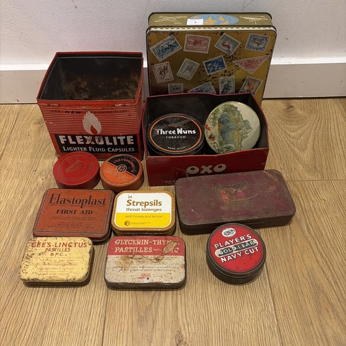 Tins10 joblot vintage tins - vintage, oxo