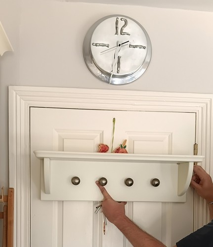 Wooden wall shelf cream - –,