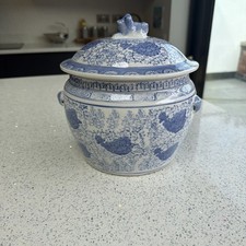 ORIENTAL GINGER JAR POTICHE IN