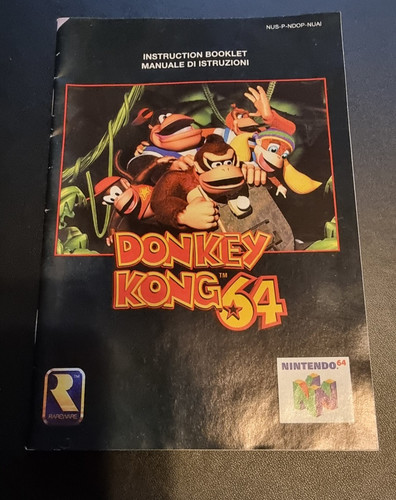 Nintendo n64 instruction - nintendo, 64