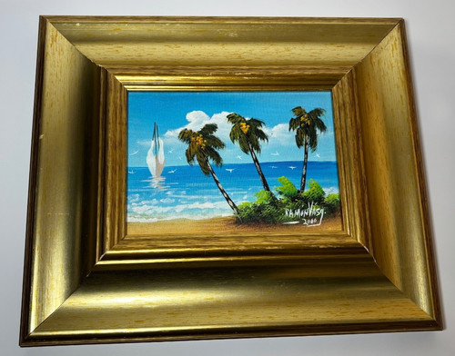 Vintage framed tropical - vintage,