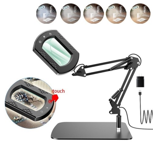 15x magnifying glass lamp led - glass,