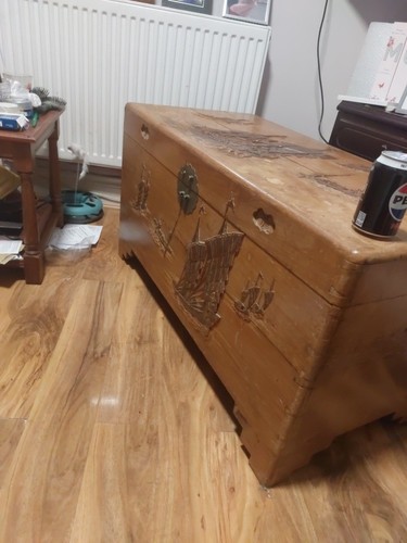Vintage solid camphor wooden - solid,