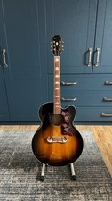 Epiphone EJ-200SCE Solid Top Cutaway Acoustic/Electric Guitar - Vintage Sunburst