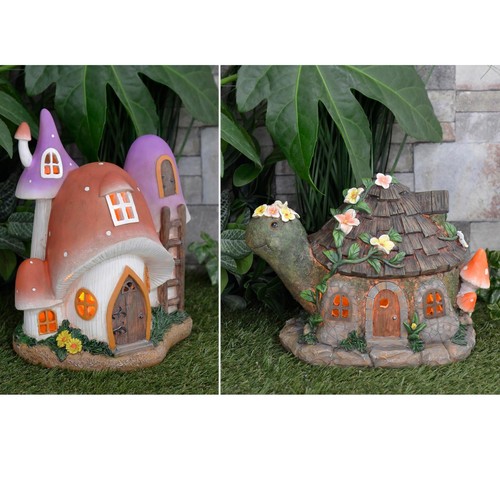 Solar house garden - house,
