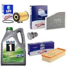 FOR VW GOLF 1.6 1.9 2.0 TDI MK6 UFI SERVICE KIT UFI AIR OIL CABIN 5L 5W30 MOBIL