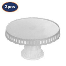 Cake Stand 28cm White Plastic