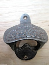Wall Mounted Cast Iron Rustic Soda Bottle Opener Bottle Cap Catcher 