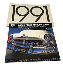 1991 Ford Calander - Motor / Car Memorabilia - 16 X 21 “ - DALTON POWER PRODUCTS