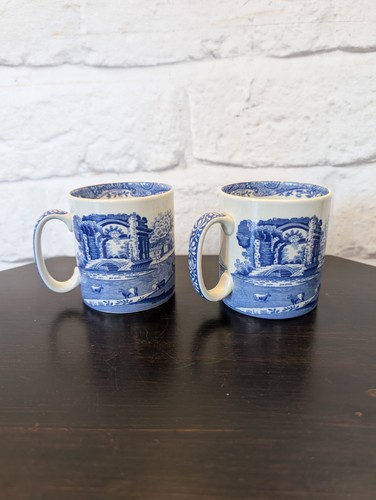 Pair spode blue and white - pair,