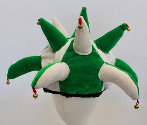 Green white plush - plush, hat