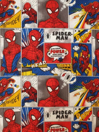 Spider man panels fabric - spider-man, uk