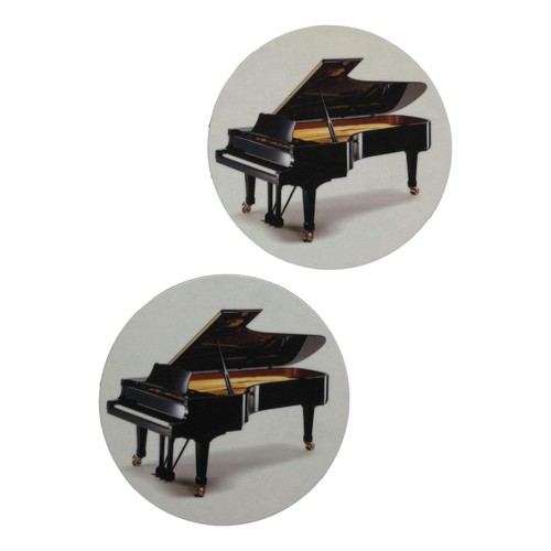 Pair white grand piano - grand,
