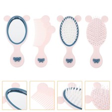  Kids Comb Hair Brush Detangler Toddler Hairbrush and Small Mirror for Child