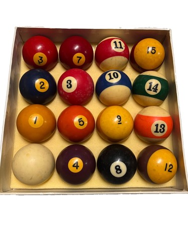 Billard balls pool table