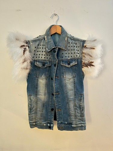 Zara denim jacket modified - zara,