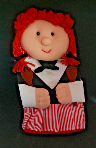 Vintage oven mitt pot - mitt, holder