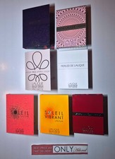 7 x LALIQUE perfume SET vials travel stocking selection women mini SPRAY *NEW*