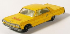 MATCHBOX 20 CHEVROLET IMPALA TAXI VINTAGE LESNEY 1-75 SERIES ENGLAND BYJ