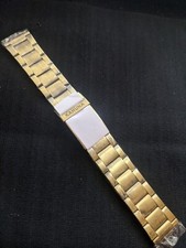 22MM METAL RUSTIC GOLD GENTS BRACELET STRAP