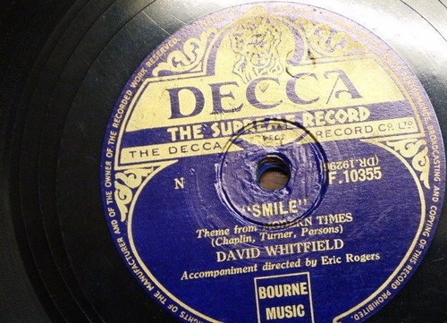 78rpm david whitfield smile - 78rpm,