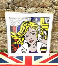 Fabulous Vintage Professionally Framed Roy Lichtenstein Print