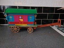 Lovely Handmade Antique Wooden Handmade Model Romany Gypsy Caravan. Project