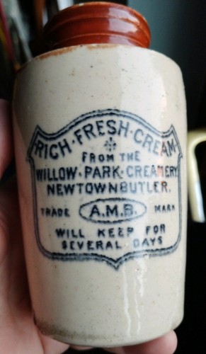 Antique cream jar - antique,