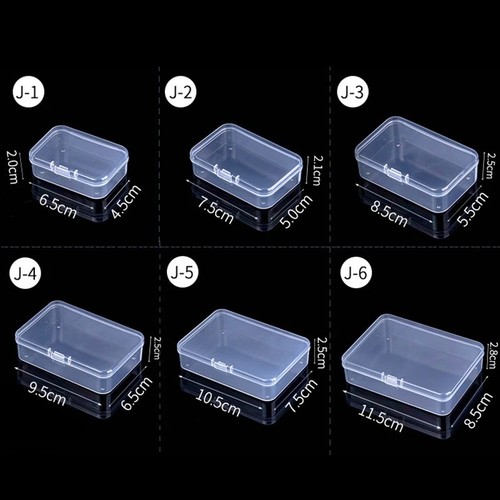 Mini square clear - clear, plastic
