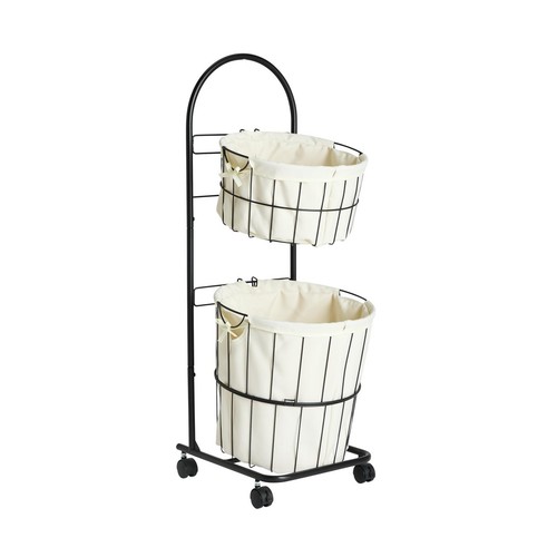 Laundry basket trolley 37l - laundry,