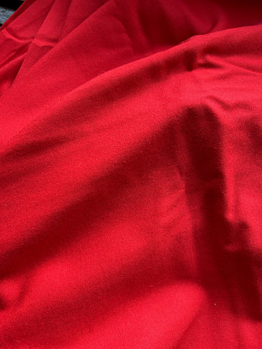 Red vintage wool - red, 140cm