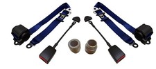 3 Point Blue Seat Belts Pair