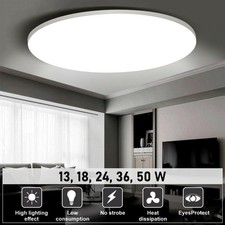 LED Ceiling Light Round Panel Down Lights Bathroom Kitchen Living Room Wall Lamp